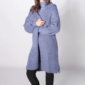 Cozy Blue Knit Cardigan